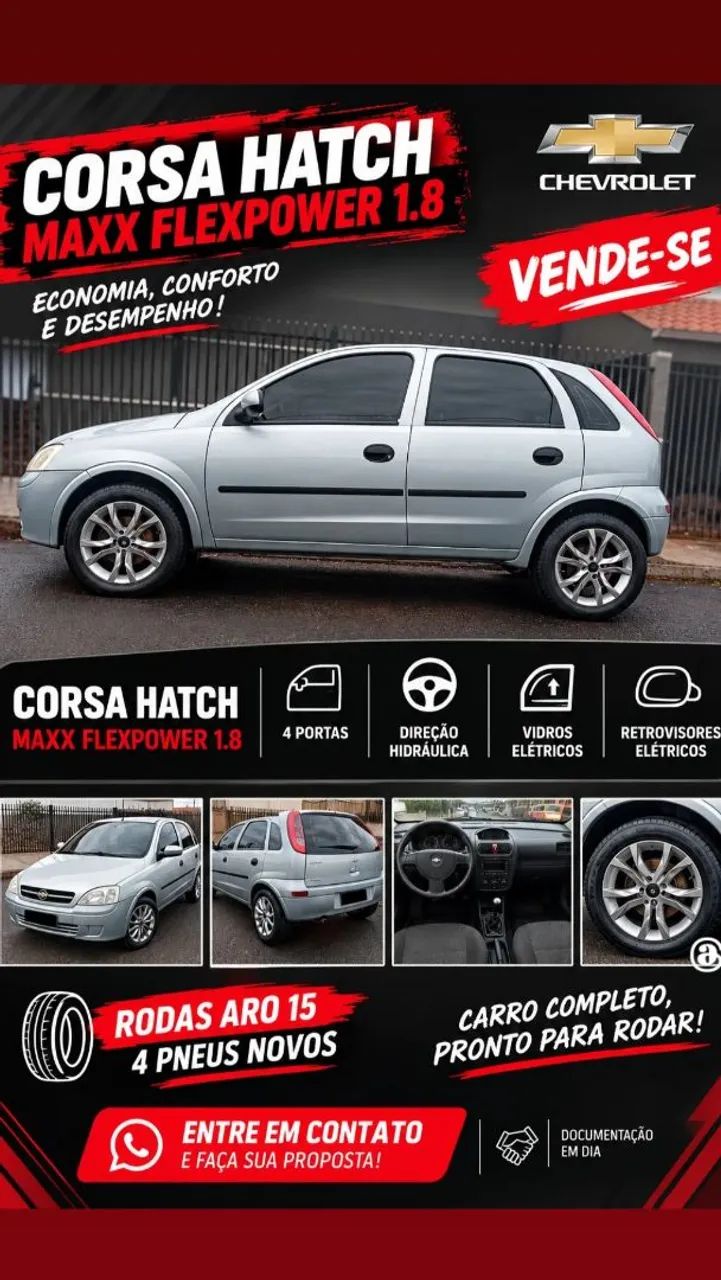 Chevrolet Corsa Corsa Hat. Maxx 1.8 MPFI 8V FlexPower 5p 2006