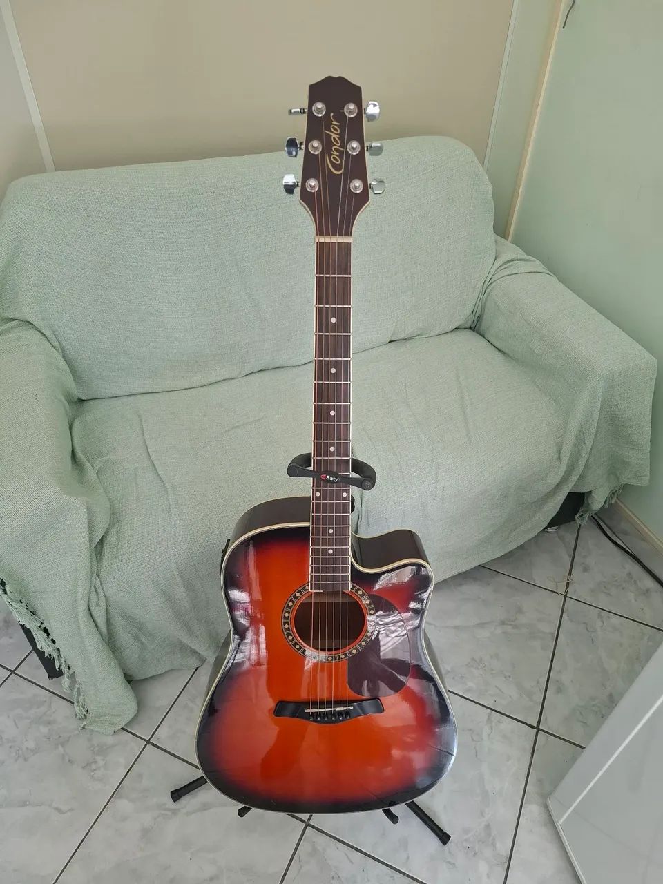 Violão Condor Folk elétrico aço  - Foto 5
