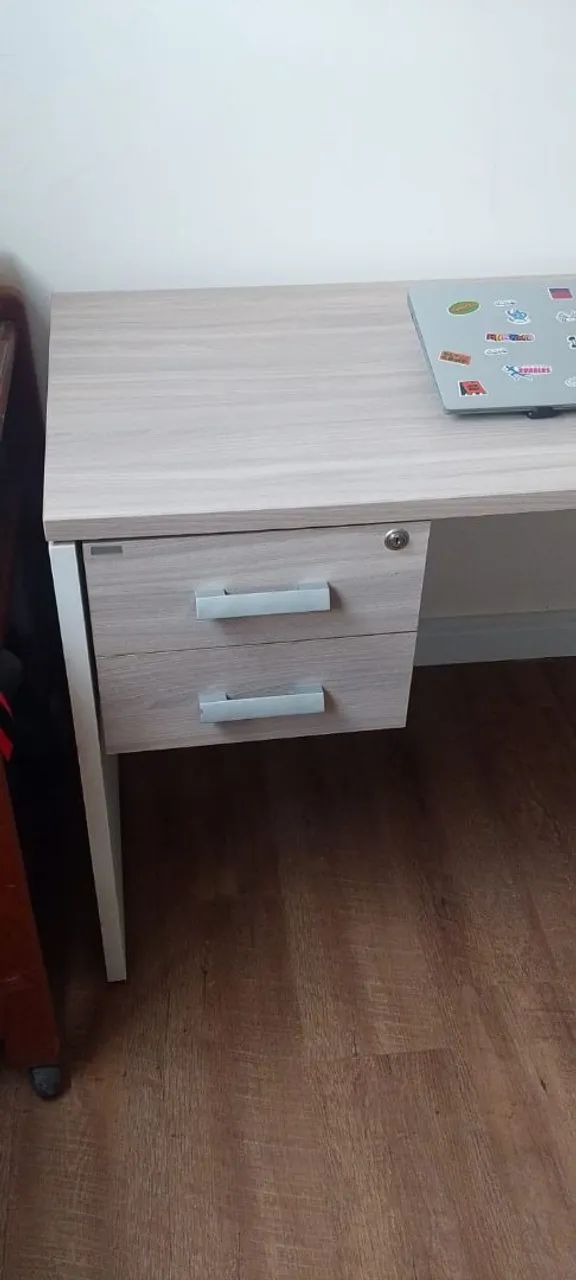 Mesa de escritório madeirada reforçado - Foto 5
