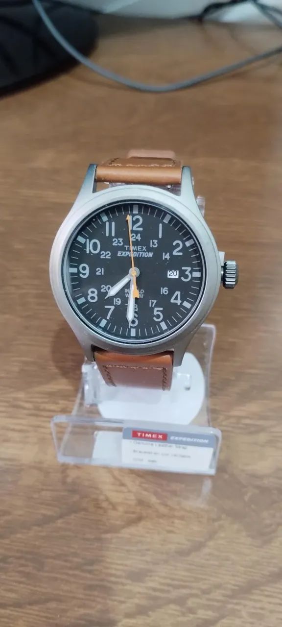 Relógio Timex Expedition Scout de 40 mm Couro - Foto 2