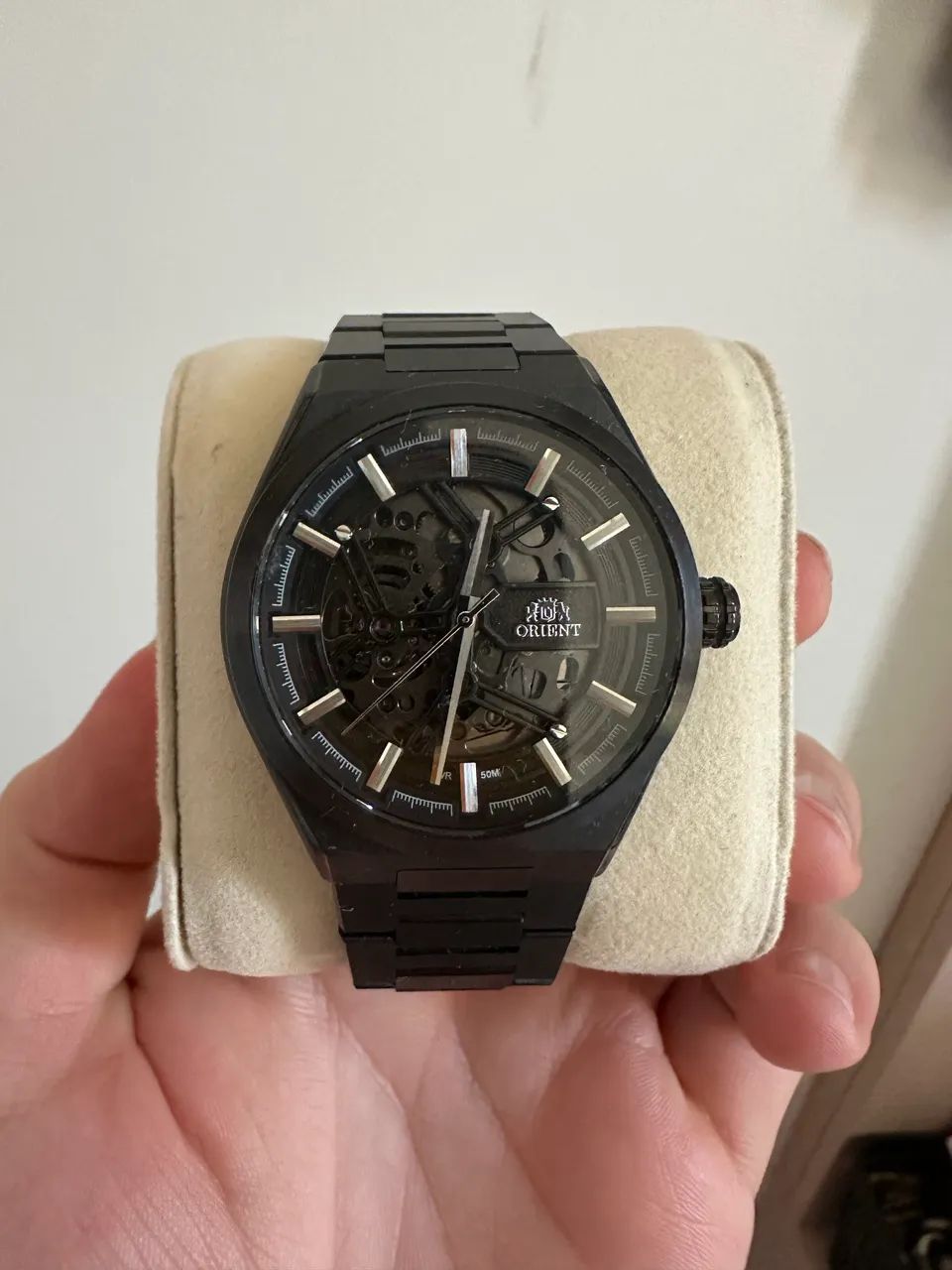 Relógio orient Black- Skeleton