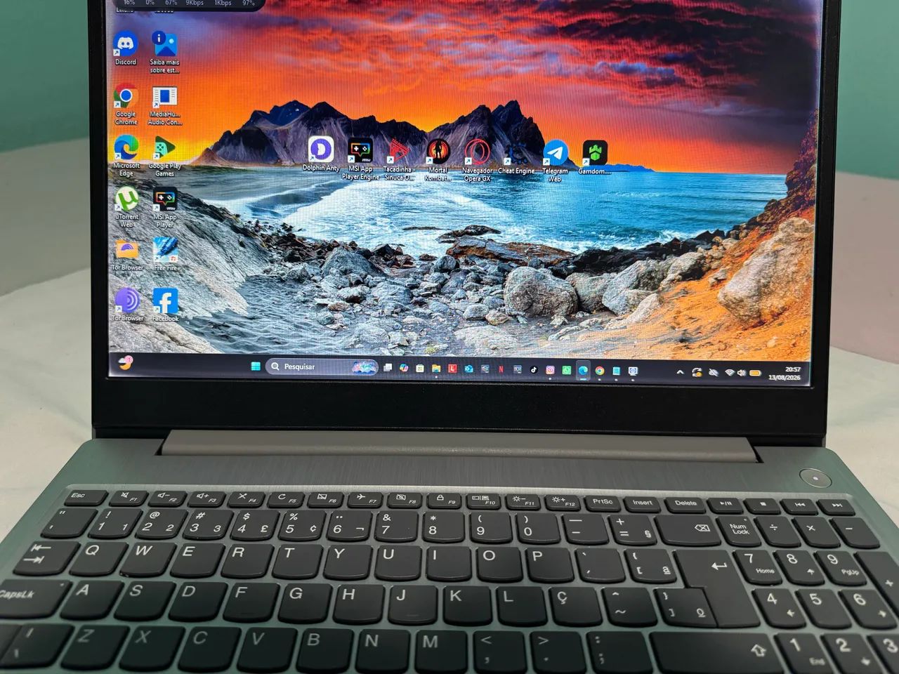 Notebook Lenovo com 12gb de ram e 256gb de ssd - Foto 4