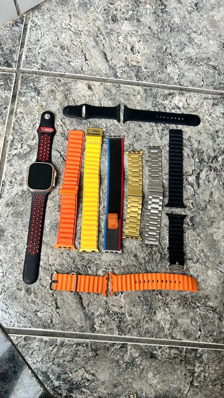 Relógio Inteligente Smartwatch 9 S100 Ultra 9 Em 1 Pulseiras  - Foto 2