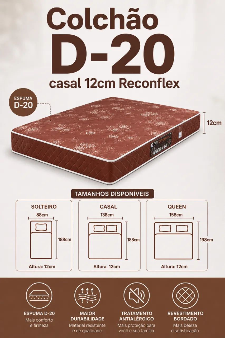 Colchão casal na oferta imperdível do dia !  - Foto 2