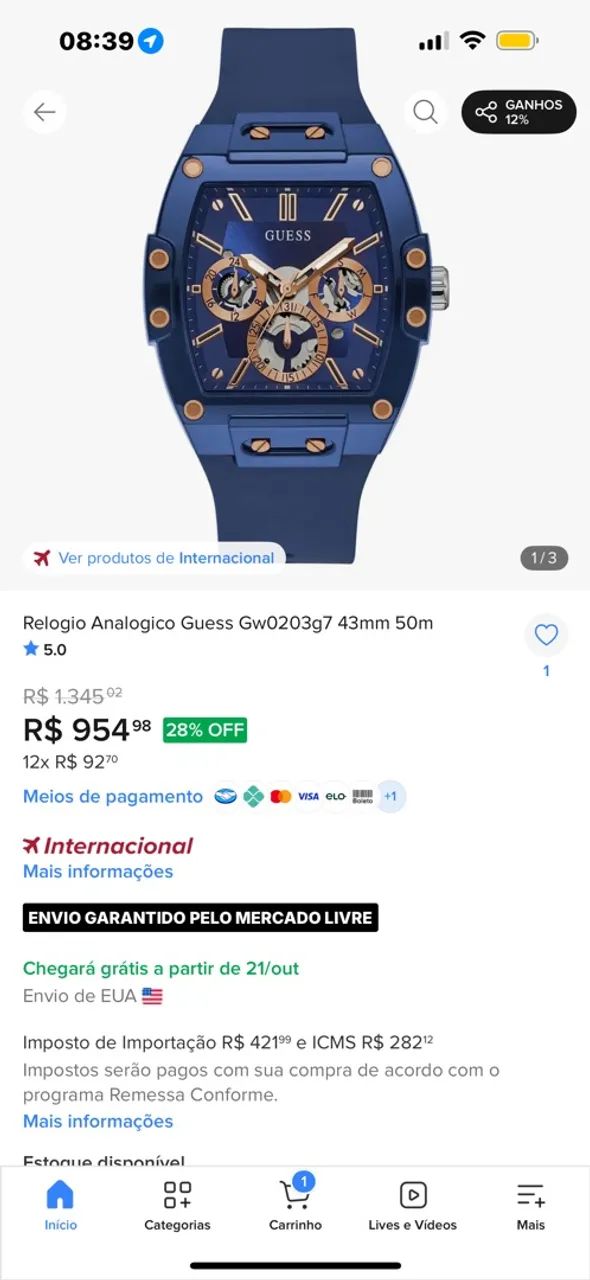 Relógio masculino  - Foto 2