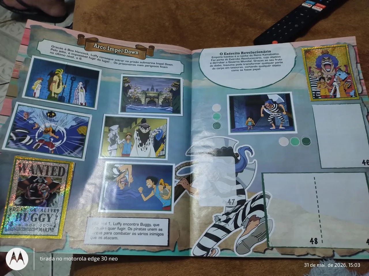 One piece álbum de figurinhas  - Foto 5
