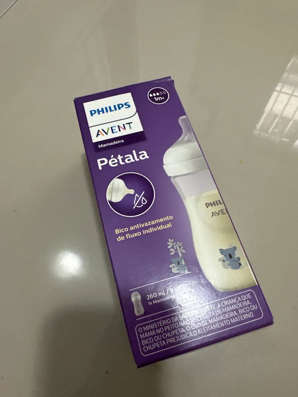 Mamadeira Pétala Avent 1m+ NOVA 