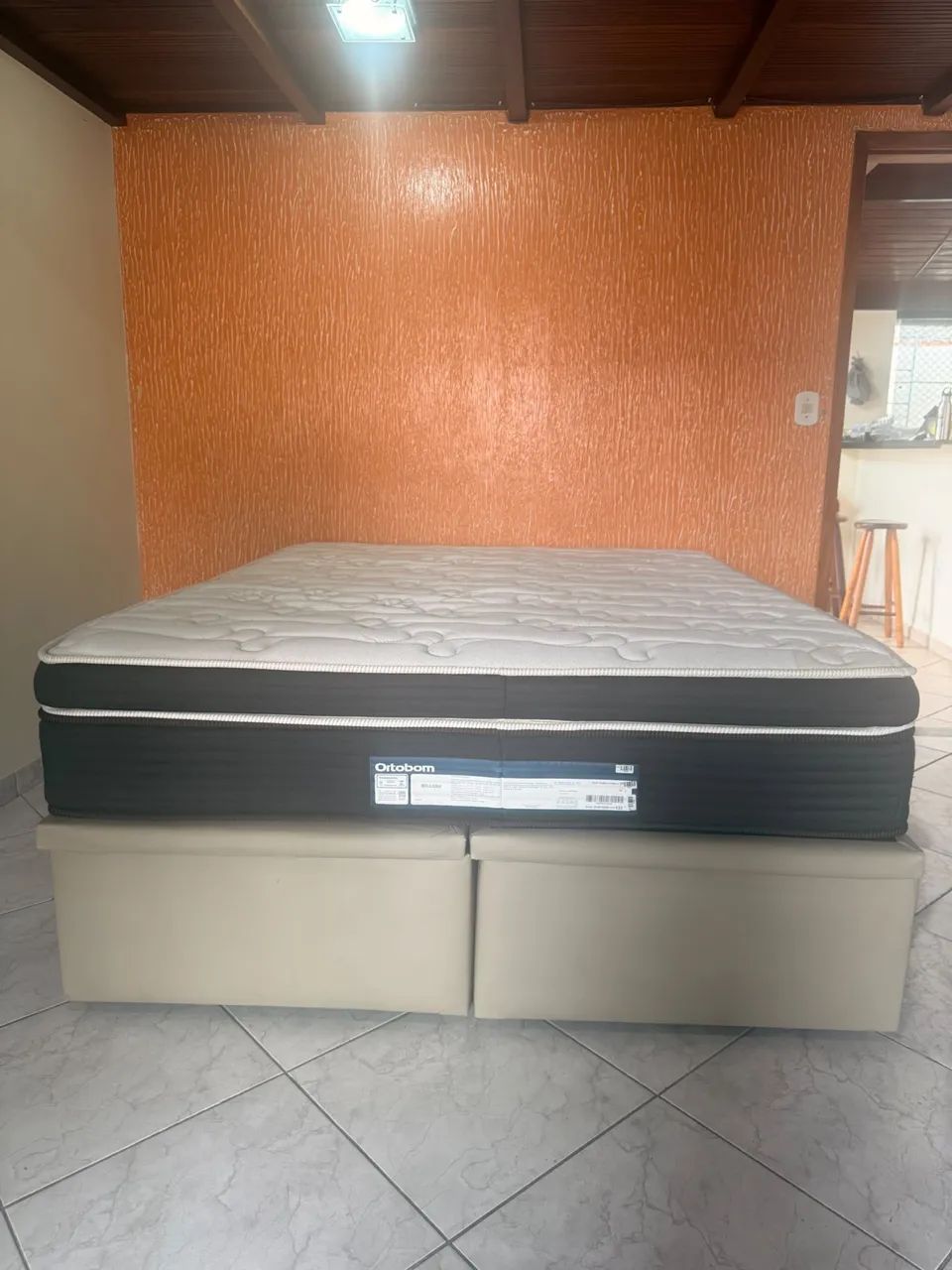 Base baú (ORTOBOM) para cama Queen (menos de 1 ano de uso) - Foto 3