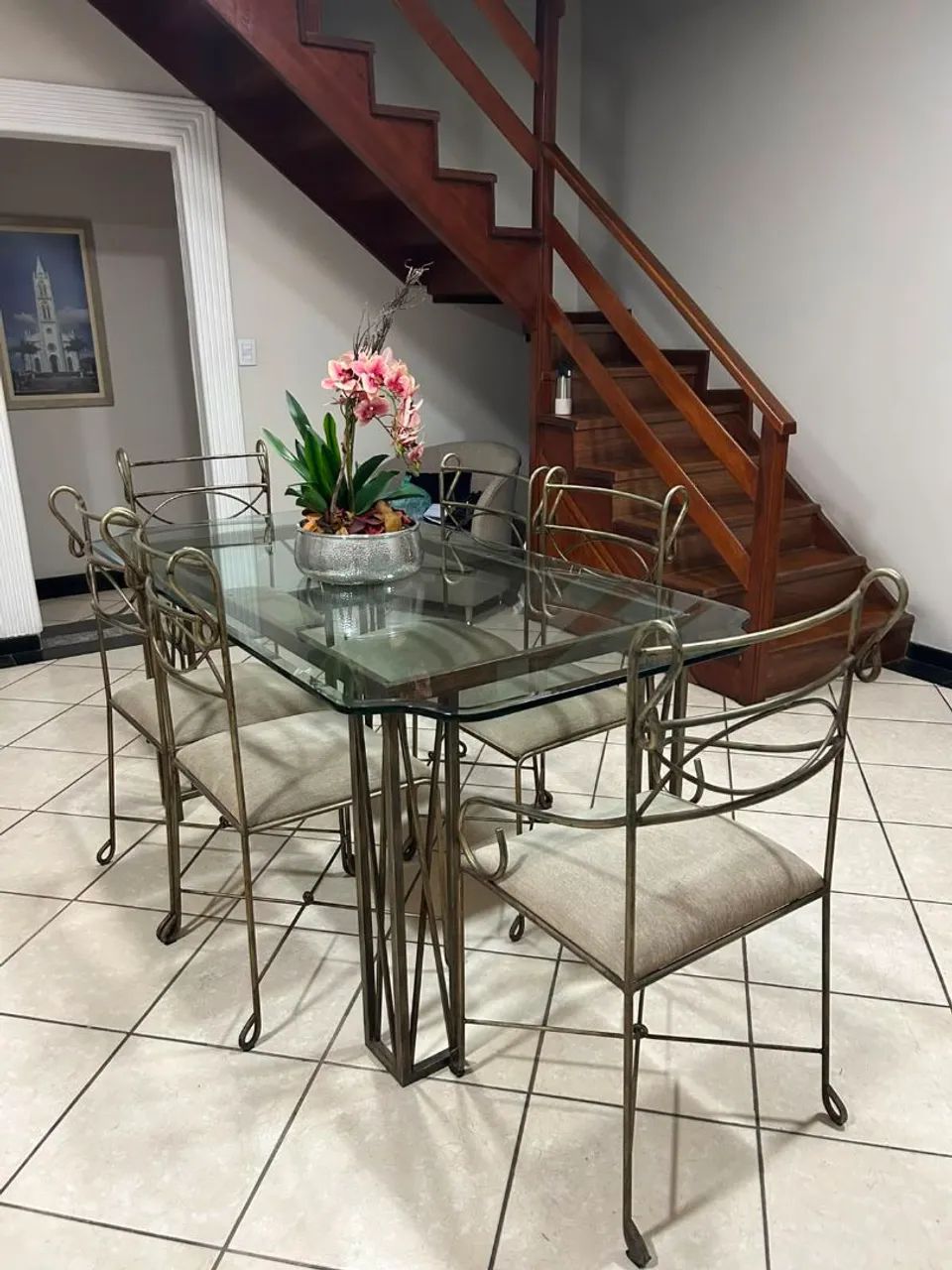 Mesa de vidro 6 lugares - Foto 3