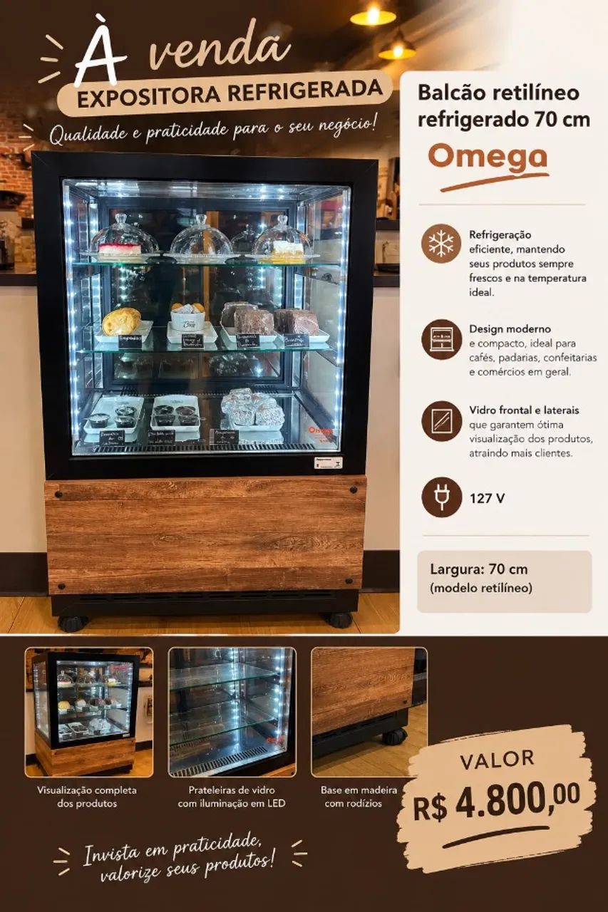 Vitrine Refrigerada Omega