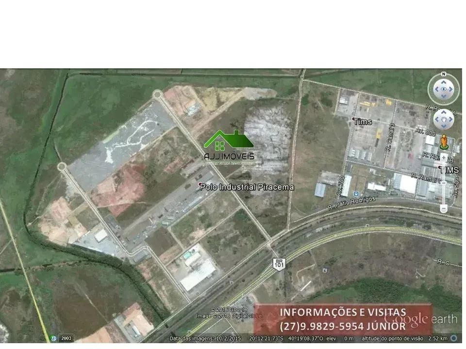 Área- Lote industrial com 37.200m² Polo Industrial Piracema- Serra- ES.