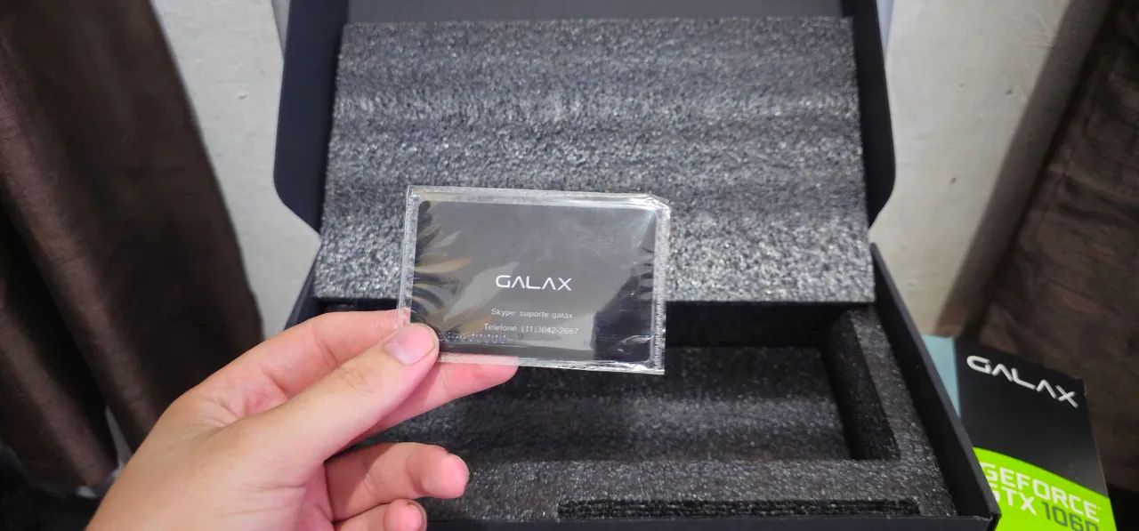 Caixa vazia placa de video gtx1060 galaxy - Foto 4