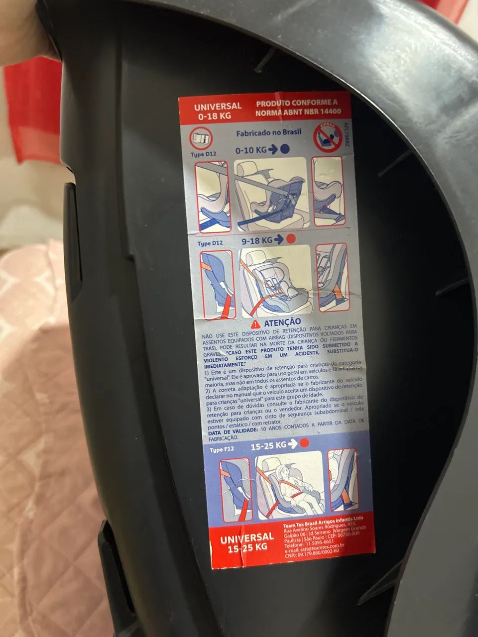 Cadeirinha de carro infantil de 15-25 Kg, com cinto regulável, muito bem conservada. - Foto 2