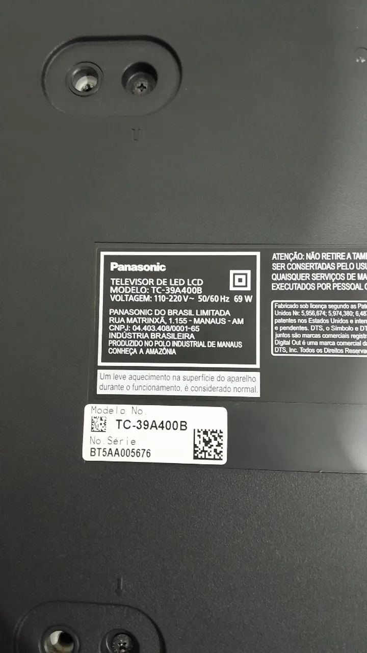 TV PANASONIC 39" 