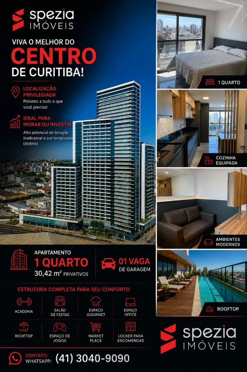 Studio mobiliado no 7th Avenue THA com vaga de garagem. - Foto 2
