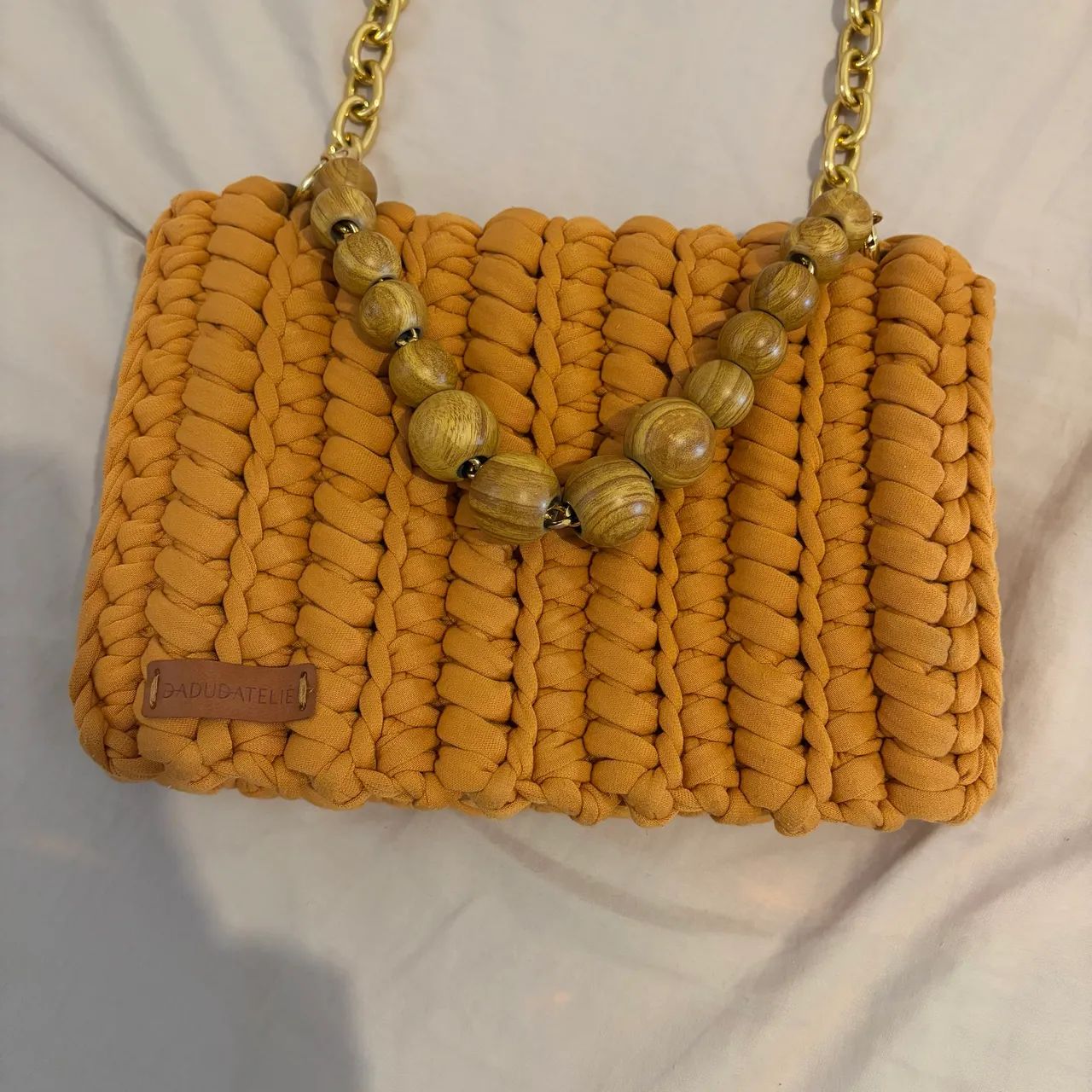 Bolsa de Crochê Média- Mostrada - Foto 2