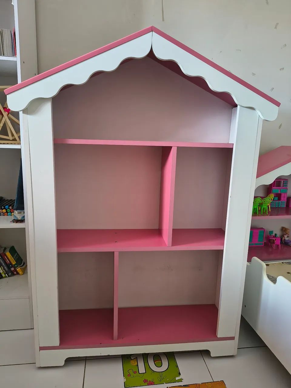 Cama castelo + estante + colchão  - Foto 3