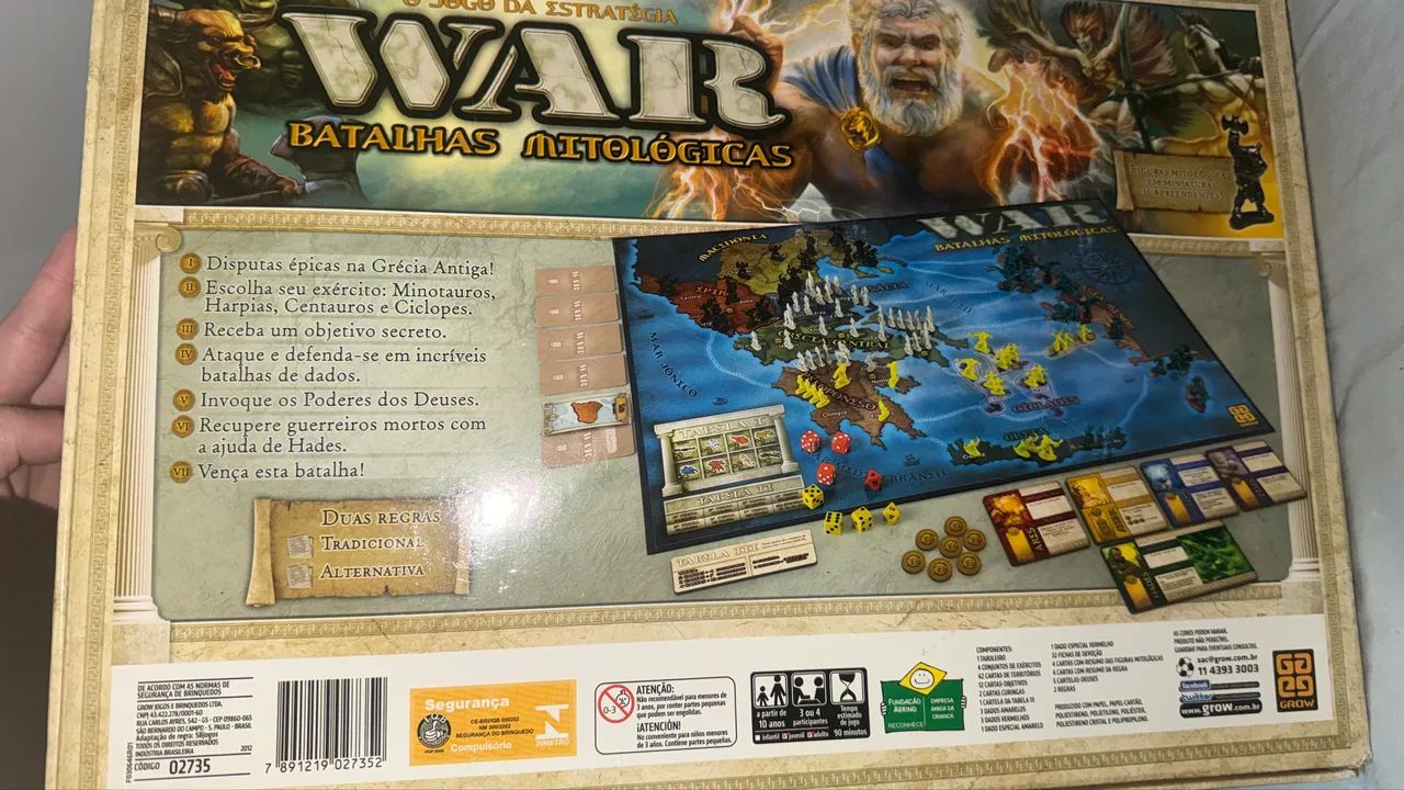 Jogo de tabuleiro War edição Batalhas Mitológicas  - Foto 4
