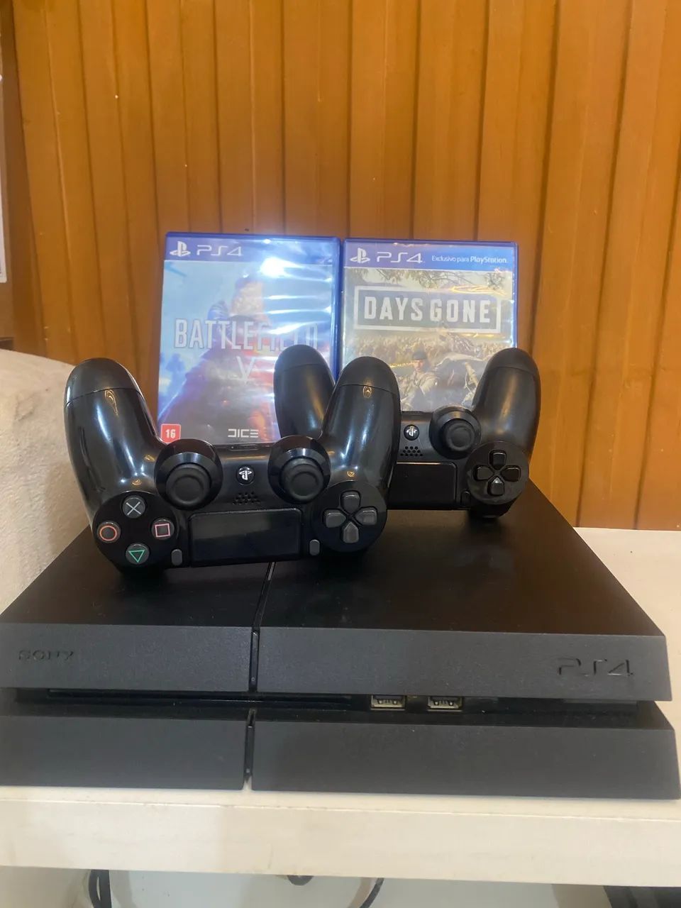PS4 2 CONTROLES ORIGINAIS ACEITO CARTÃO  - Foto 2