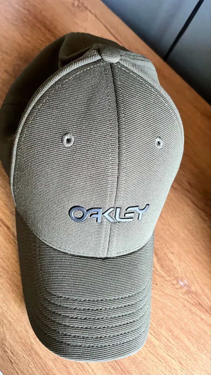 Boné Oakley 6 Panel Stretch Metallic L/XL Original Verde - Foto 2