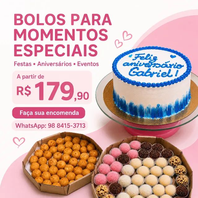 Bolos Personalizados para Festas e Aniversários