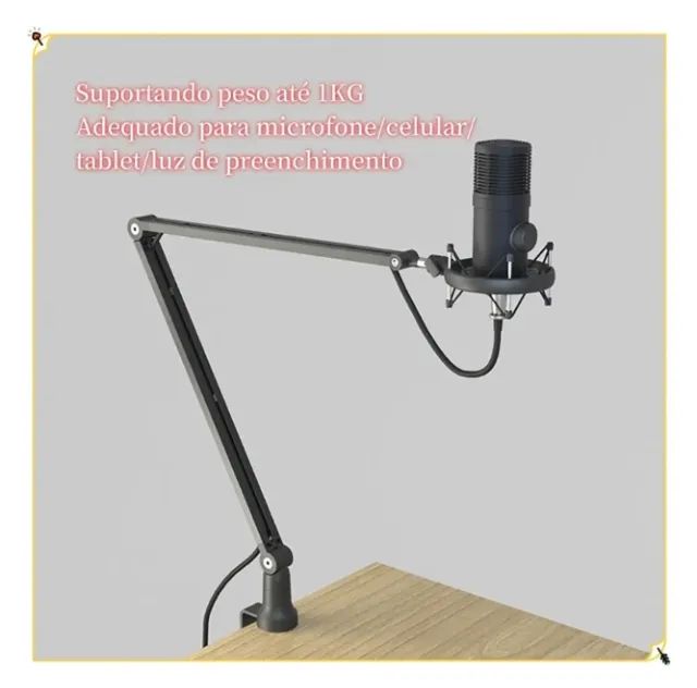 Suporte Microfone Boom Arm - Foto 5