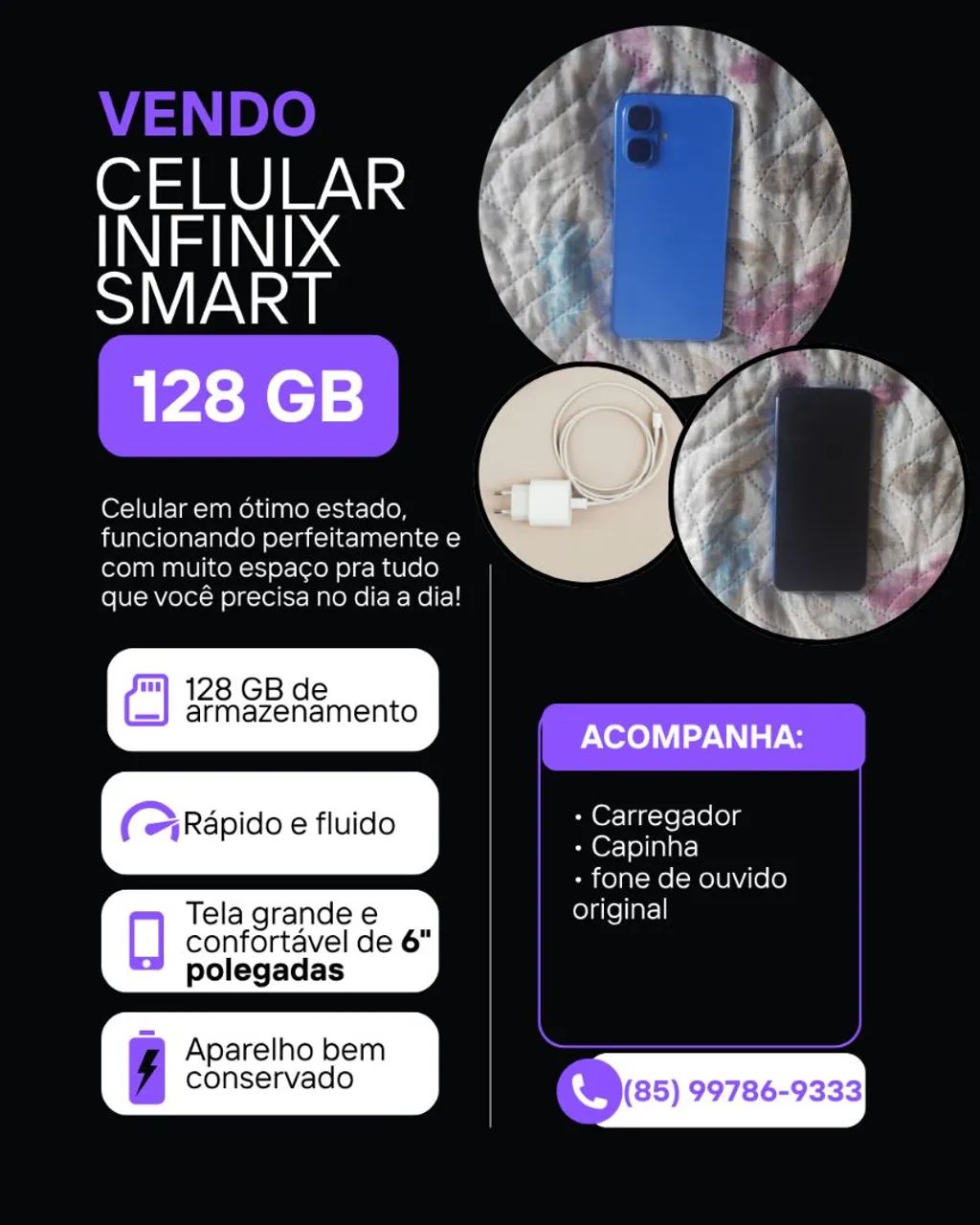 Celular INFINiX SMART 10 a venda 