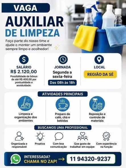 Auxiliar de Limpeza
