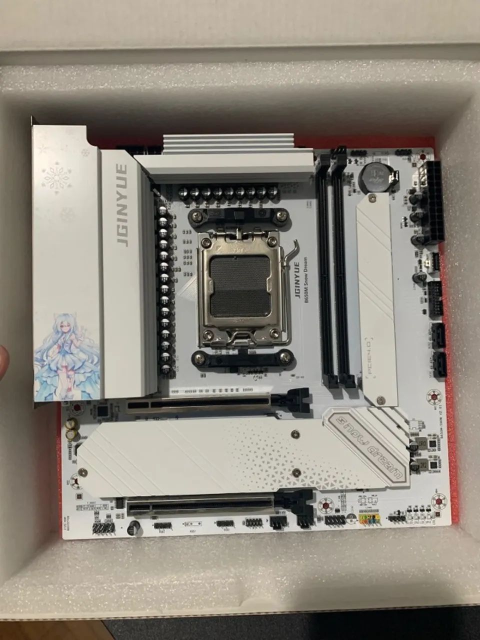 Placa mãe JGINYUE B650M Snow Dream AM5