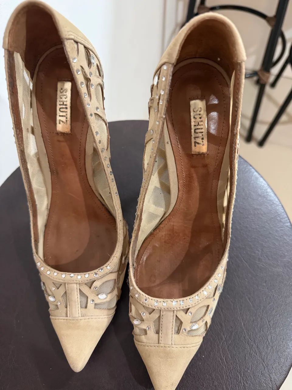 scarpin schutz nude bico fino 36 - Foto 3