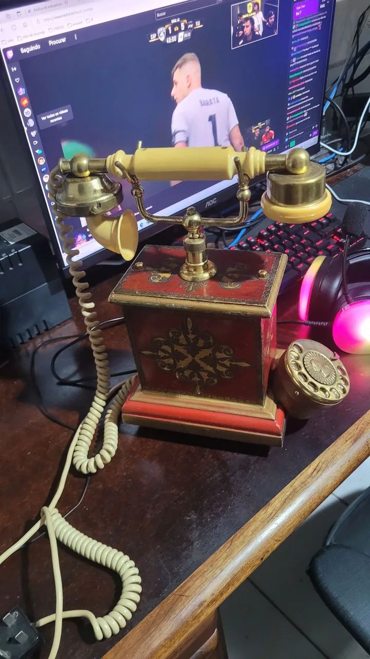 Telefone antigo vintage  - Foto 2