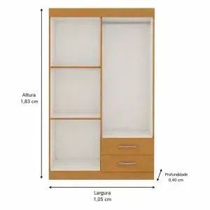 Guarda roupa de solteiro com 4 portas  - Foto 2