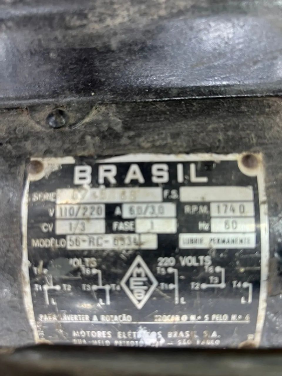 Motor máquina de costura - usado - funcionando