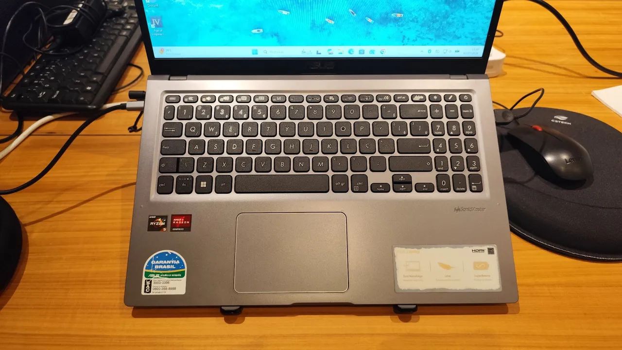 Notebook Asus ryzen 5, 16gb ddr4, SSD 265 e placa de vídeo dedicada. - Foto 2