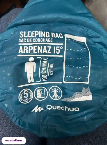 saco de dormir quechua arpenaz 15º - Foto 2
