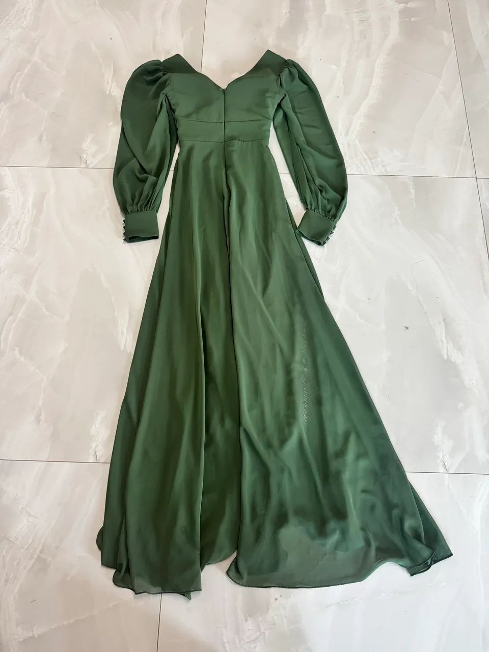 Vestido de Festa verde (usado) - Foto 2