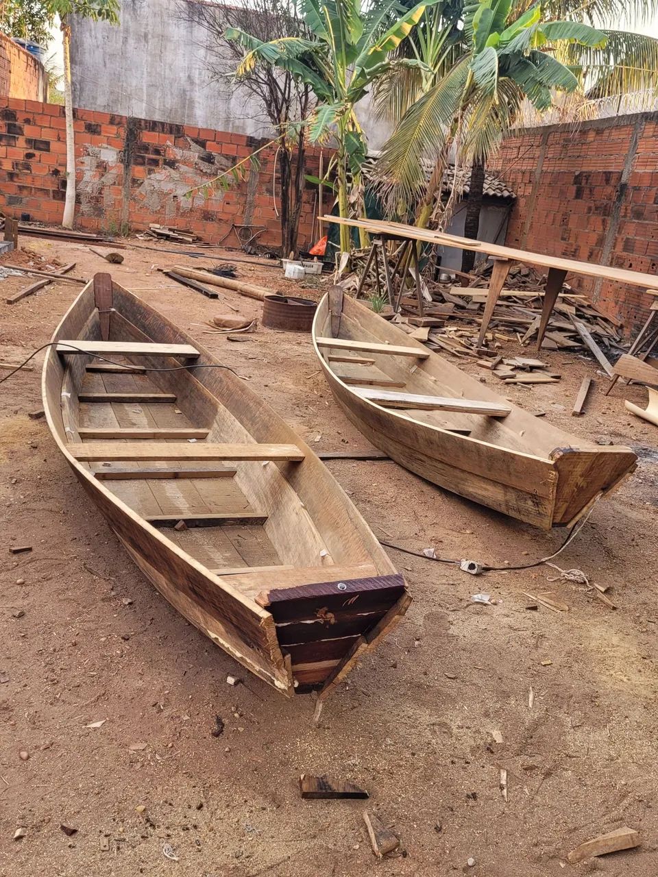 Canoa de madeira