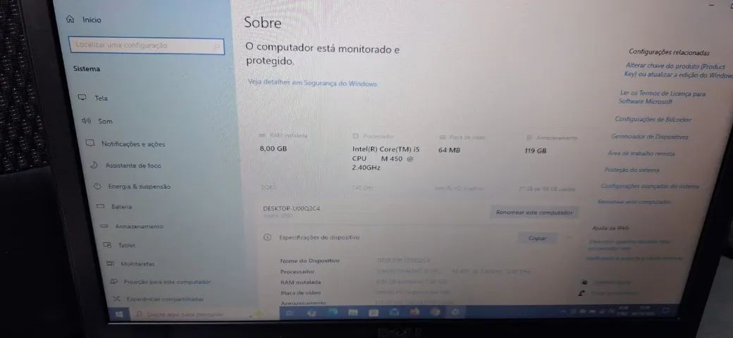 Notebook DELL Vostro 3500, i5, 8GB RAM, SSD 120GB - Foto 2