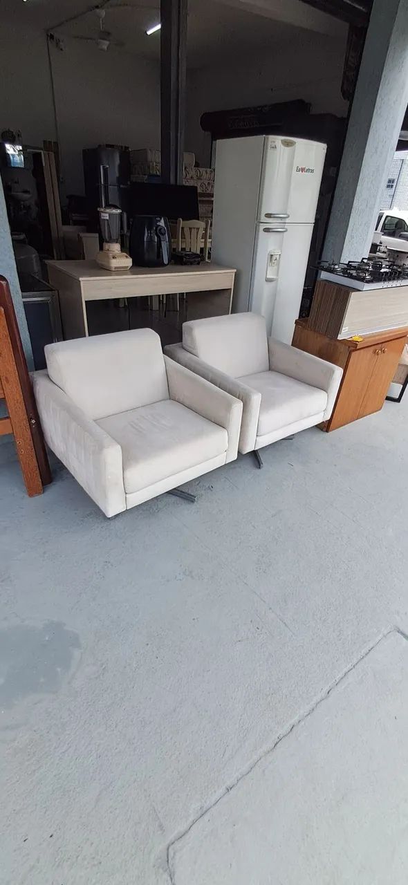 Poltronas brancas modernas  - Foto 5
