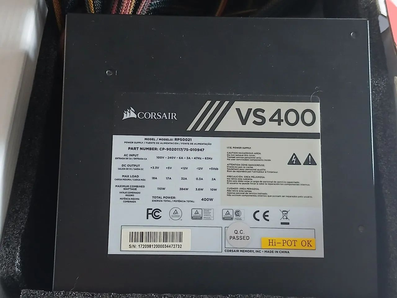 Fonte Corsair 400w - Foto 3