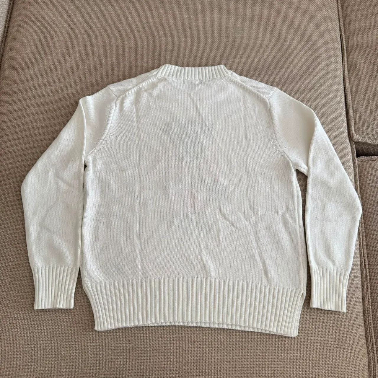 suéter polo ralph lauren bear off white - Foto 4