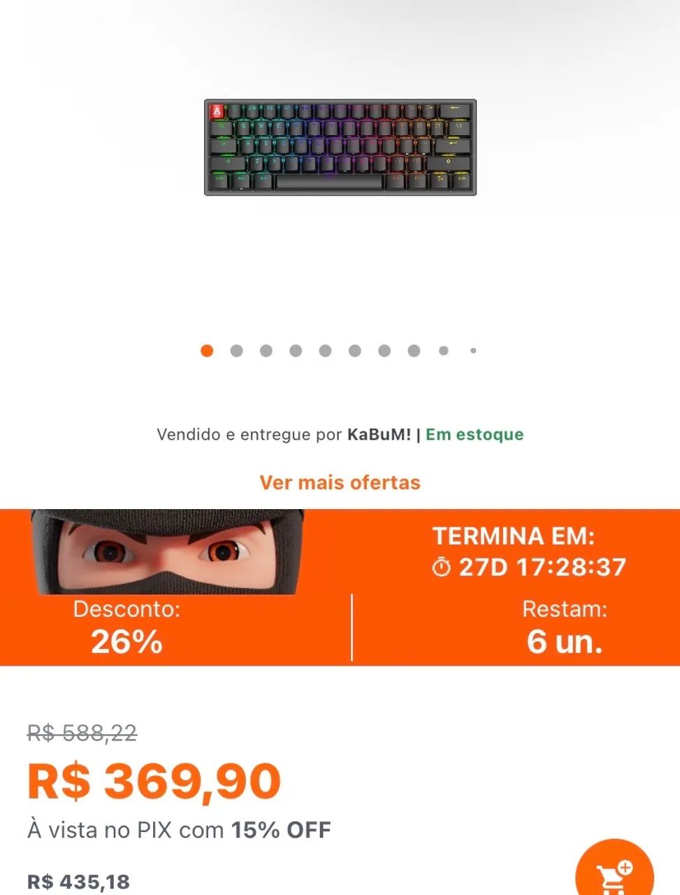 Teclado Mecanico Novo na Caixa - Foto 2