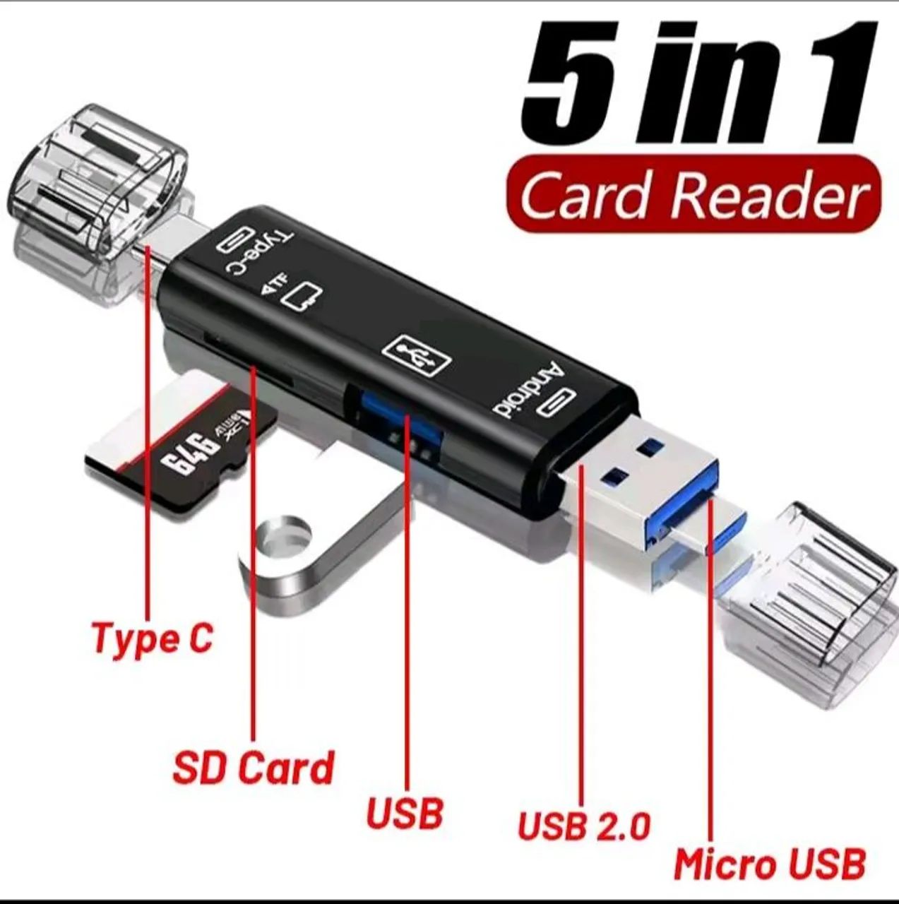Adaptador USB tipo c para PC celular