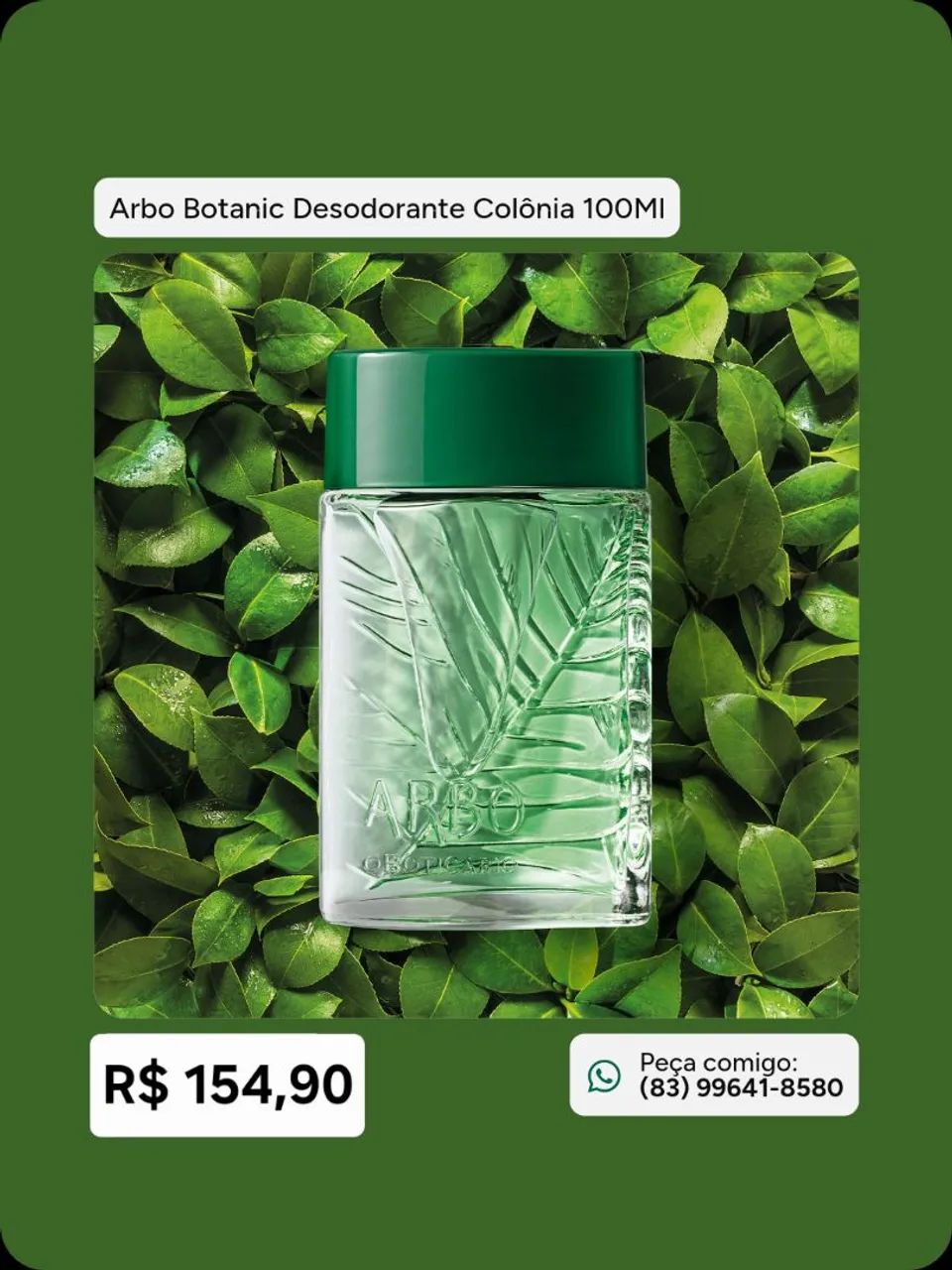 ARBO Botanic, 100ml - O Boticário  - Foto 2