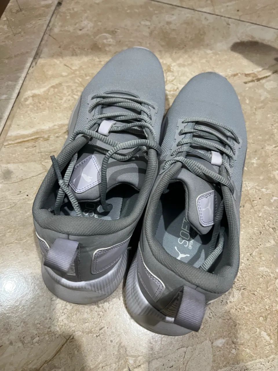 Tênis Puma Flyer Runner Cinza com lilás  - Foto 3