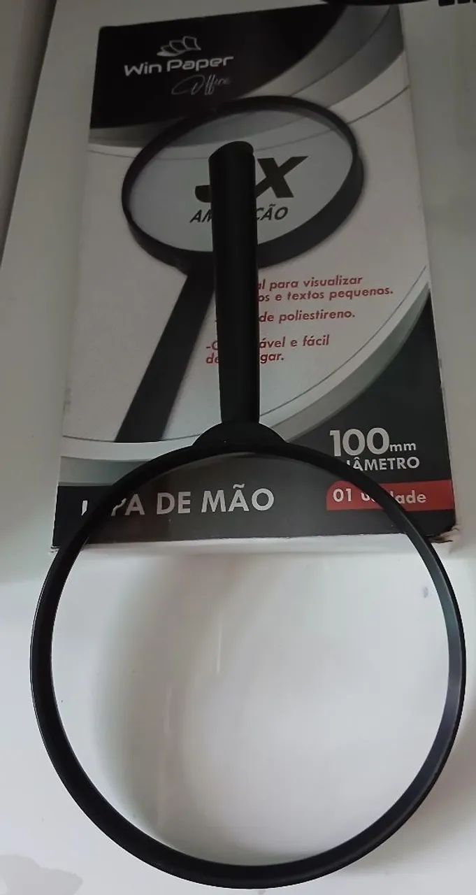 Lupa de mão  100 mm diâmetro  - Foto 3