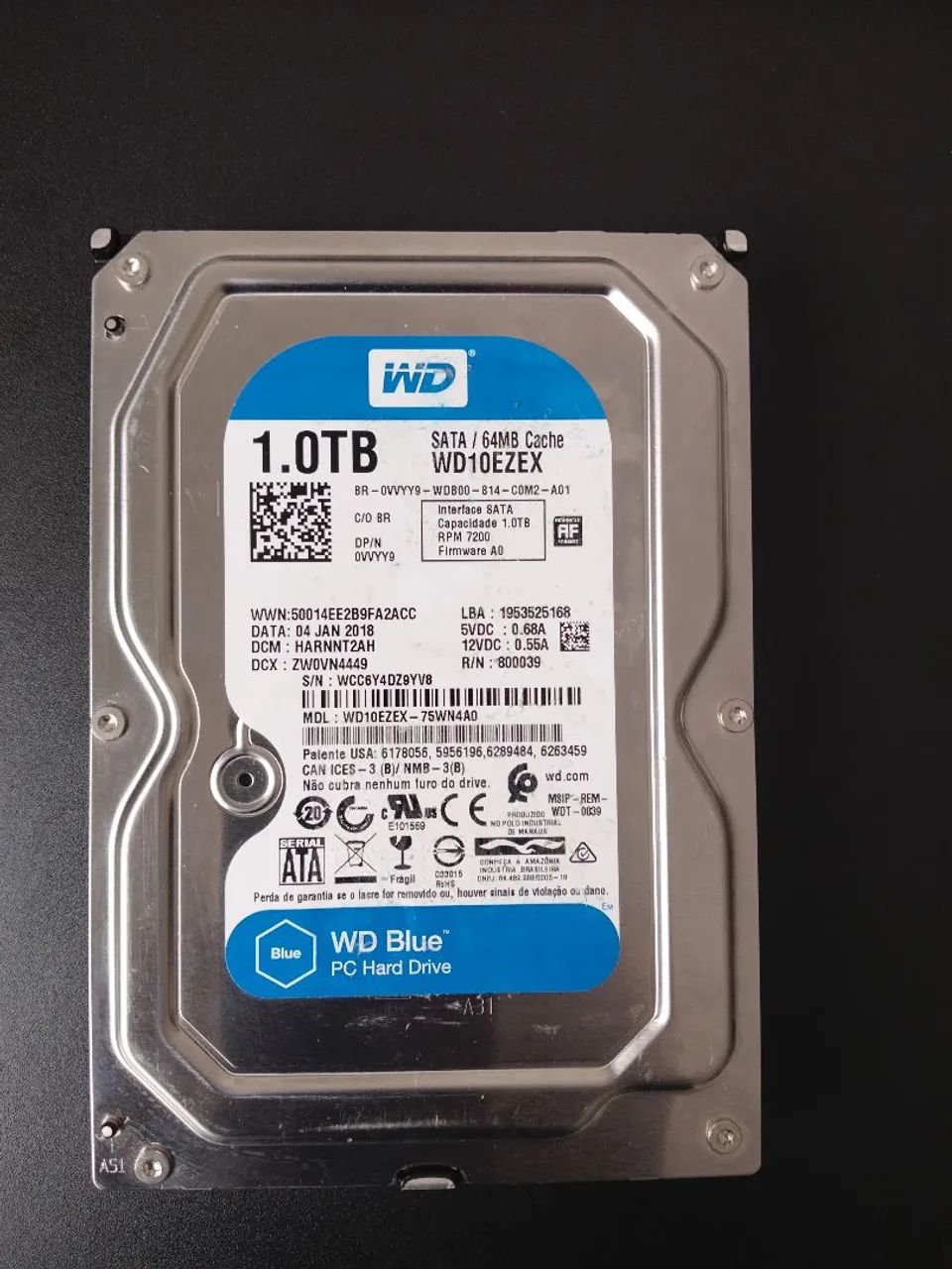 HD WD BLUE SATA 1TB de ram  - Foto 4