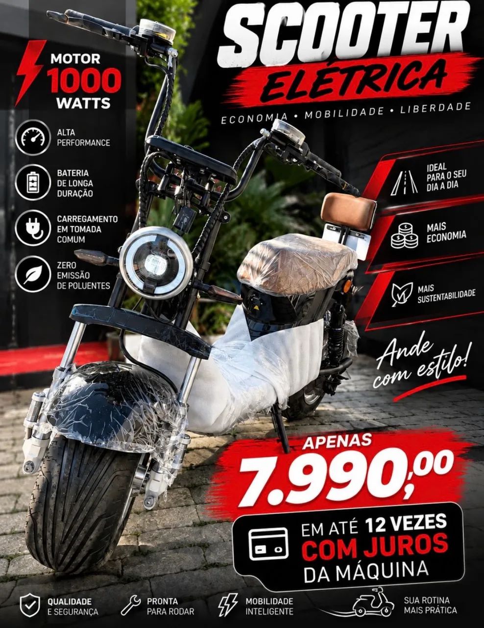 Scooters elétrica 