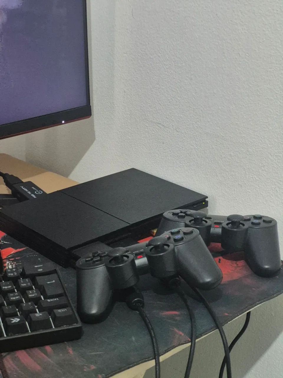 PS2 com 50 jogos + 2 controles + acessórios - Foto 4