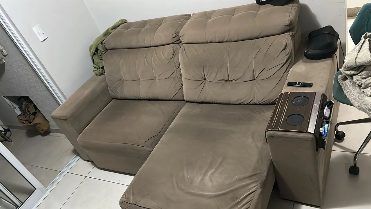 Sofá retrátil 3 lugares
